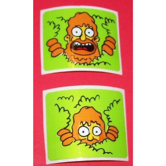 The Simpsons Pinball Machine Spinner Target Decal Set Originals Vintage NOS - Picture 2 of 2
